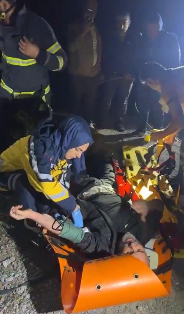 60 metrelik uçurumdan yuvarlandı; itfaiye ve AFAD kurtardı