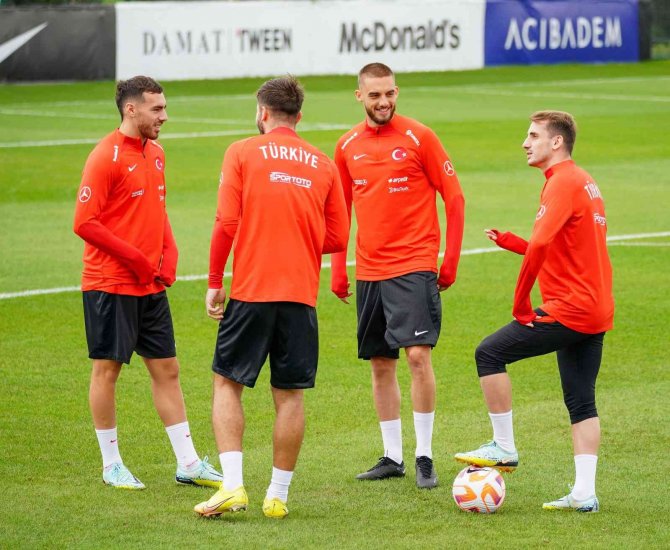 A Milli Takım, Lüksemburg maçı hazırlıklarını sürdürdü