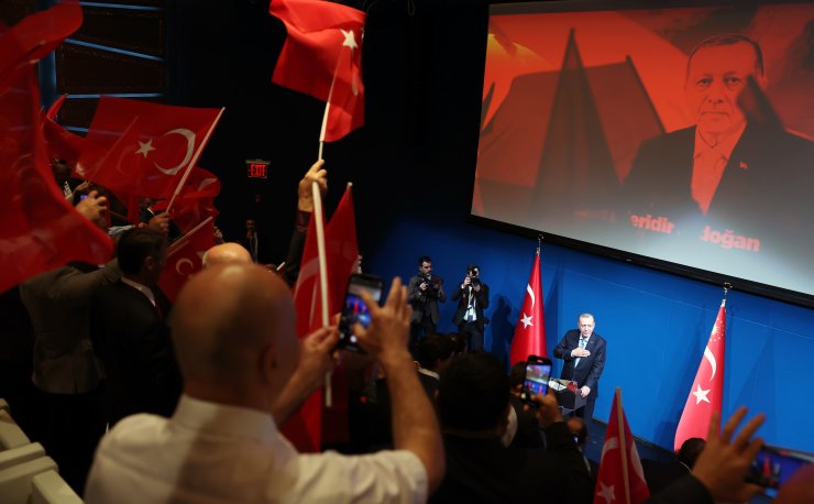 Erdoğan, ABD’de yaşayan vatandaşlarla buluştu