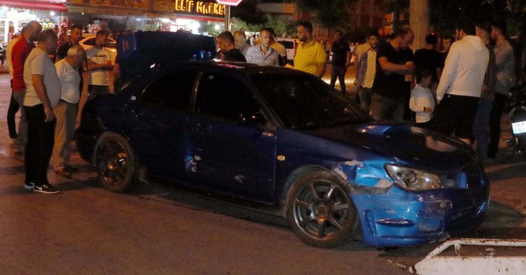 Polisin 'dur' ihtarına uymayan sürücü kaza yapınca yakalandı