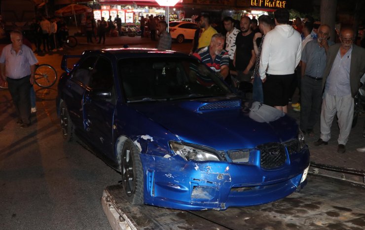 Polisin 'dur' ihtarına uymayan sürücü kaza yapınca yakalandı