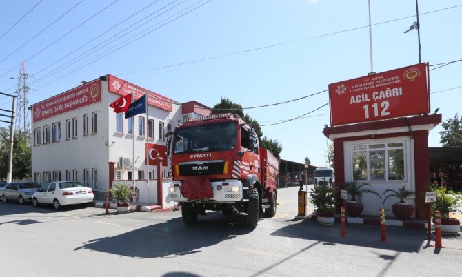 İtfaiye Marmaris için yola çıktı