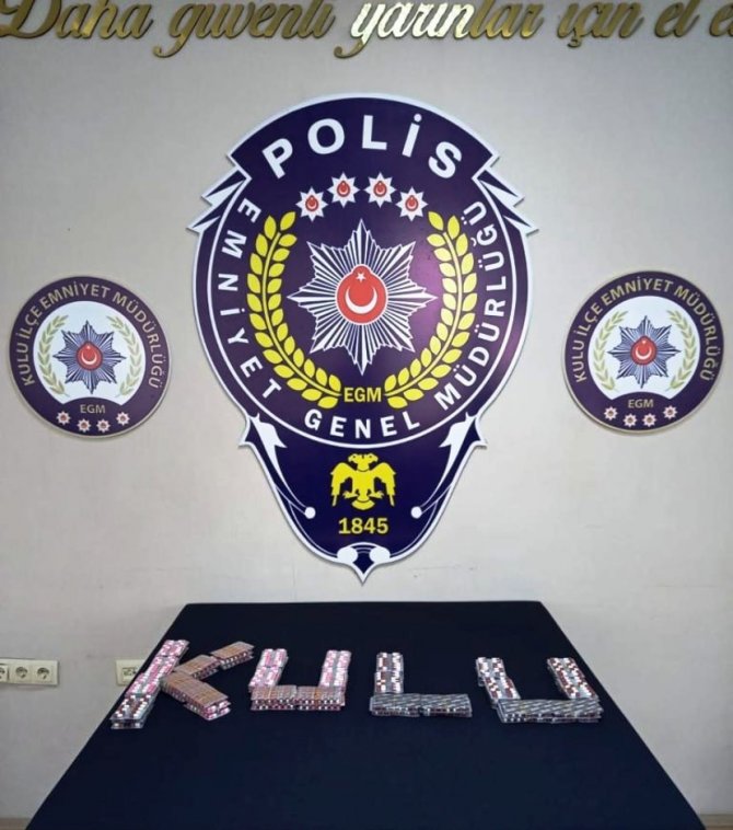 Konya'da durdurulan otomobilden uyuşturucu çıktı