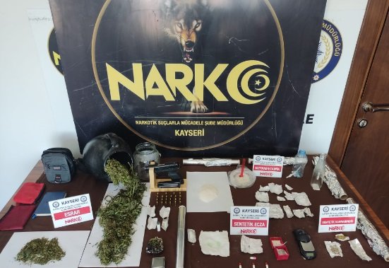 Kayseri'de uyuşturucu operasyonu: 43 gözaltı