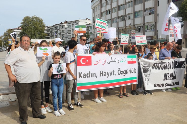 Ordu'da yaşayan İranlılardan, Mahsa Amini'nin ölümüne tepki