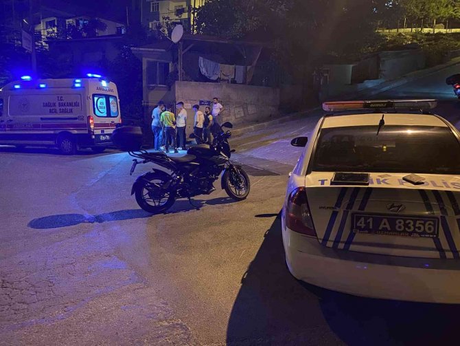 Rampa yukarı çıkarken motosikletten düşen şahıs yaralandı