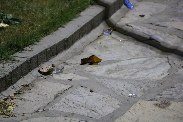 Parkta köpek tartışmasında cam şişe ile boğazı kesildi