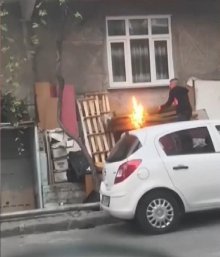 Tartıştığı kişinin evini yaktı