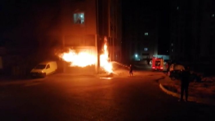 İş yerinde yangın çıktı