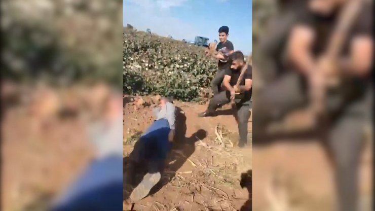 Tarlada sopalarla dövdüler: 4 tutuklama