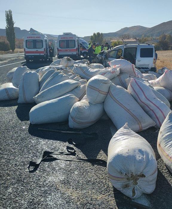 Hafif ticari araçla kamyonet çarpıştı; uzman çavuş öldü, yaralılar var