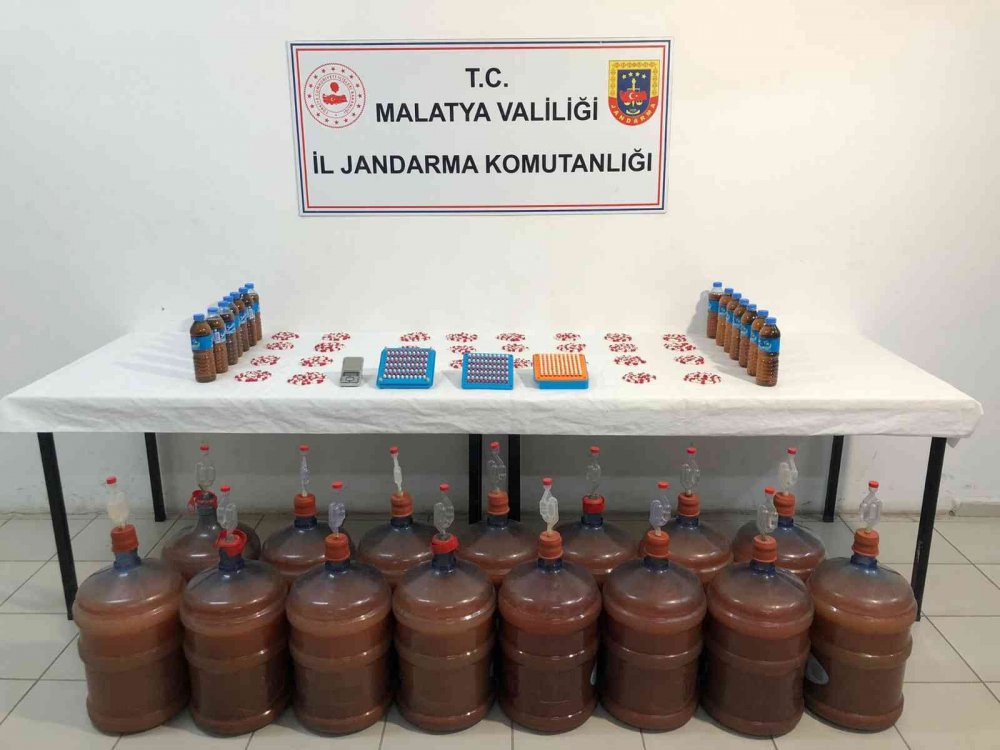 292 litre sahte içki ele geçirildi