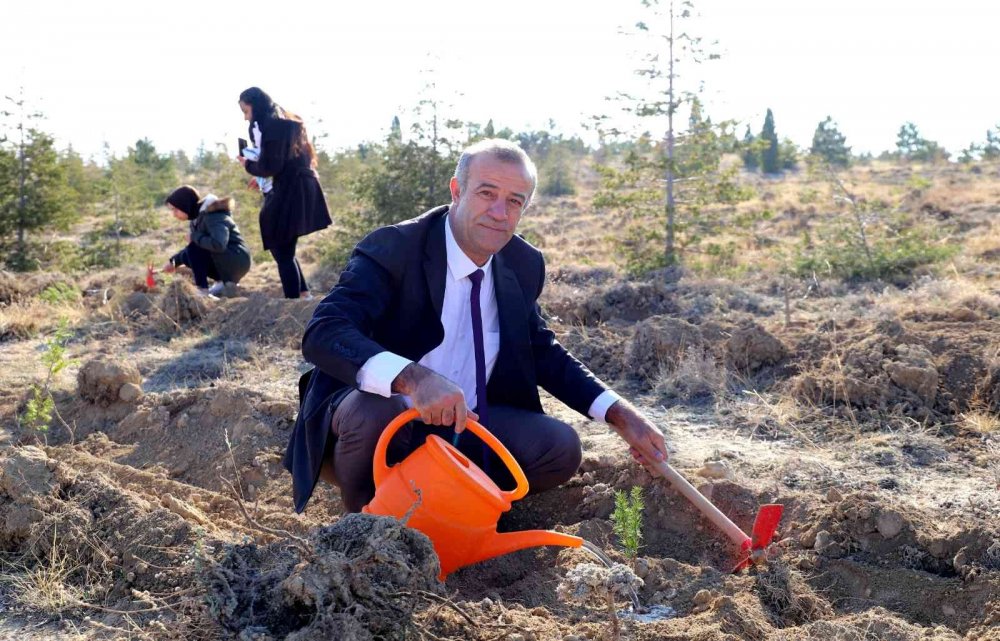 NEÜ Köyceğiz Yerleşkesinde fidanlar toprakla buluştu