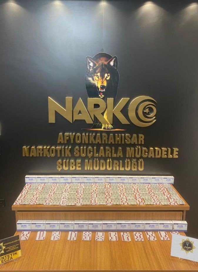 Bin 400 adet uyuşturucu hap ele geçirildi