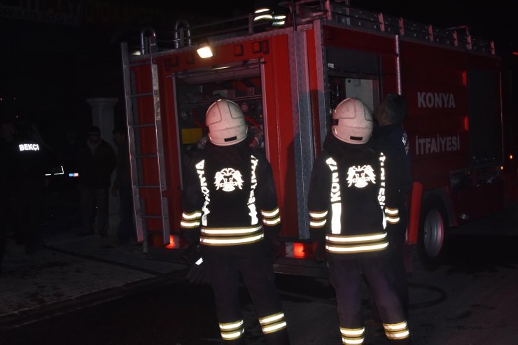 Konya'da oto tamirhanesinde patlama