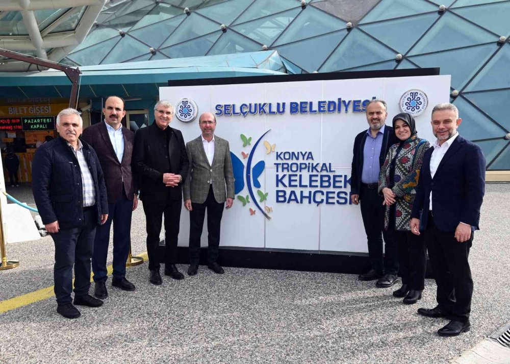 Tropikal Kelebek Bahçesi'ne hayran kaldılar