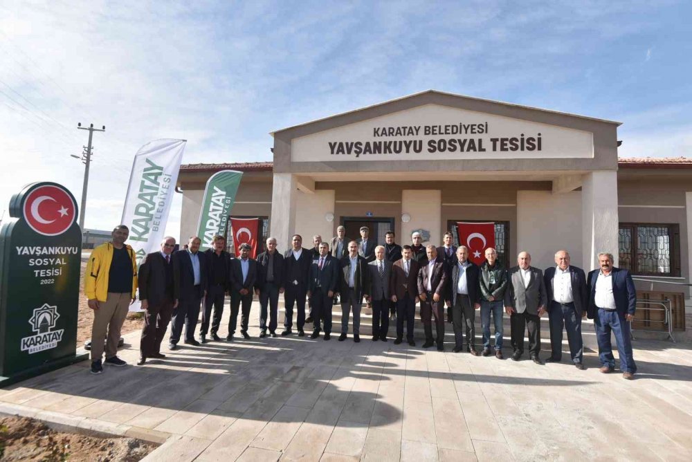Karatay’da bir sosyal tesis daha hizmete açıldı