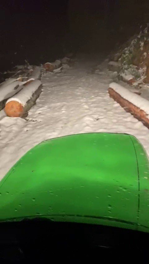 Karabük’te kar kalınlığı 10 santimetreye yaklaştı