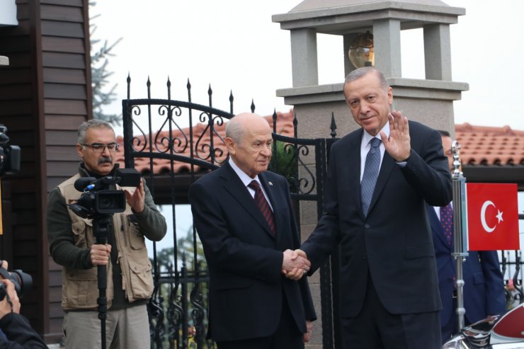 Cumhurbaşkanı Erdoğan, Bahçeli ile görüştü