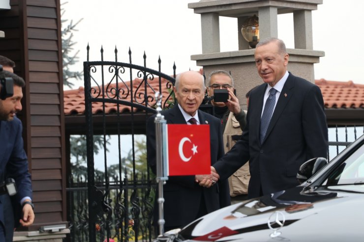 Cumhurbaşkanı Erdoğan, Bahçeli ile görüştü
