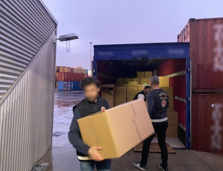 Milyonlarca kaçak sigara ele geçirildi