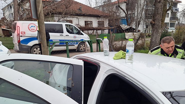 Polisten kaçarken kaza yaptı