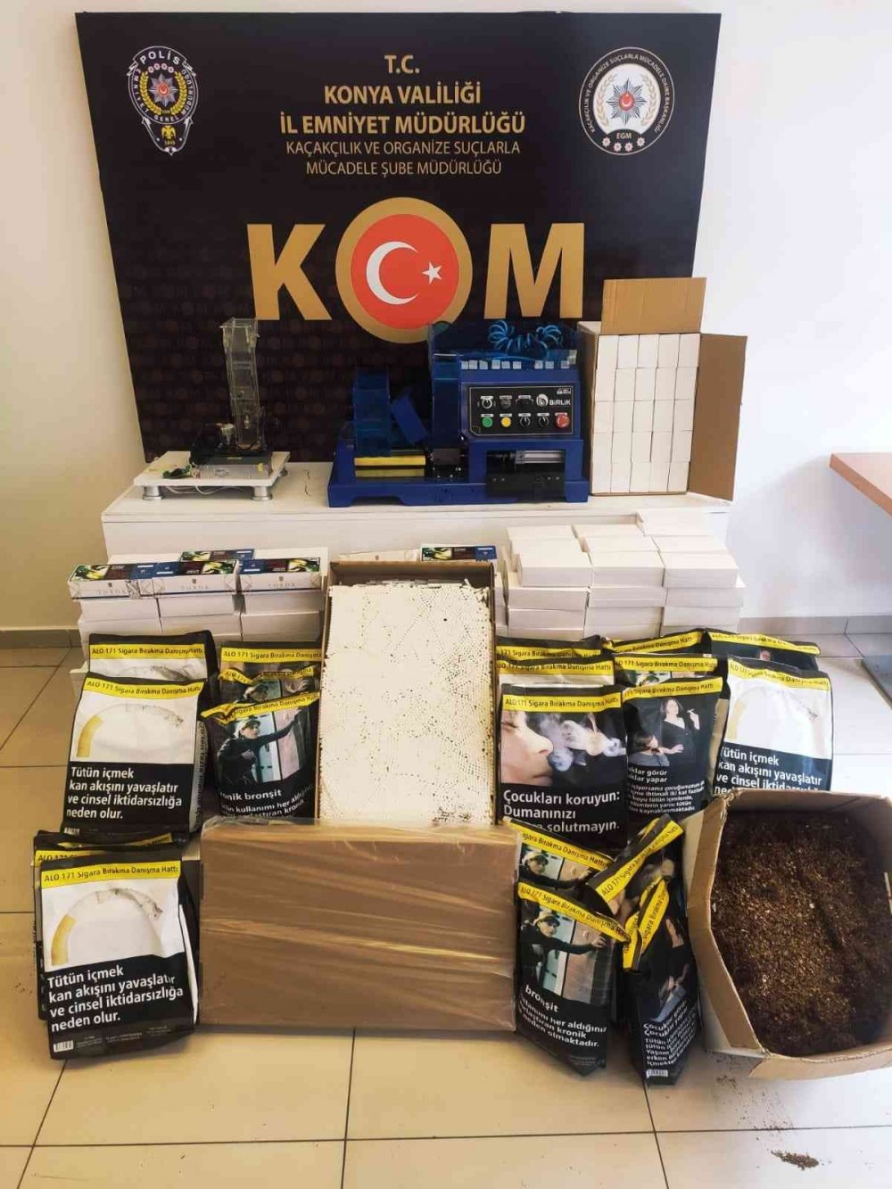 Kargoyla Konya'ya geleceği bilgisine ulaşıldı, polis harekete geçti