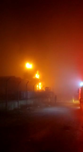 Zift deposunda yangın