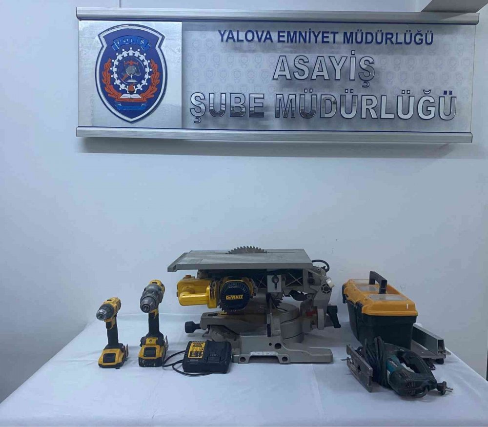 İnşaat malzeme hırsızı yakalandı