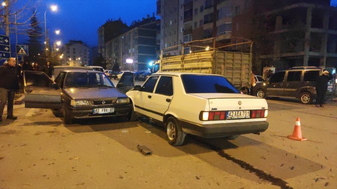 Konya'da trafik kazasında 1 kişi yaralandı