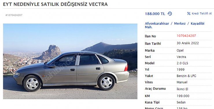 'EYT nedeniyle acil satılık'