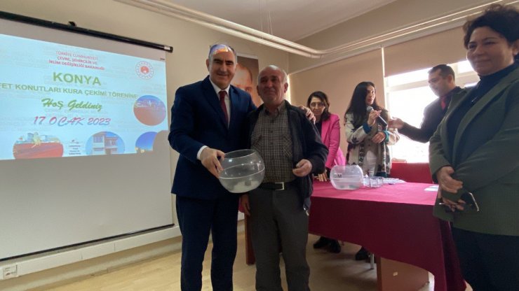 Konya'da 42 konut kurayla sahiplerini buldu