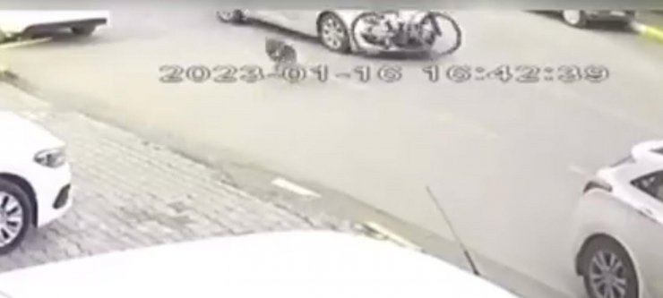 Köpekten kaçan 16 yaşındaki bisikletli çocuğa araba çarptı