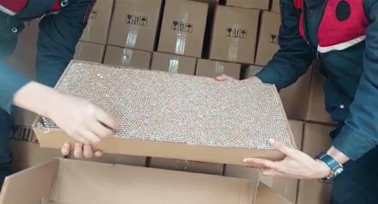 2 milyon kaçak makaron ele geçirildi