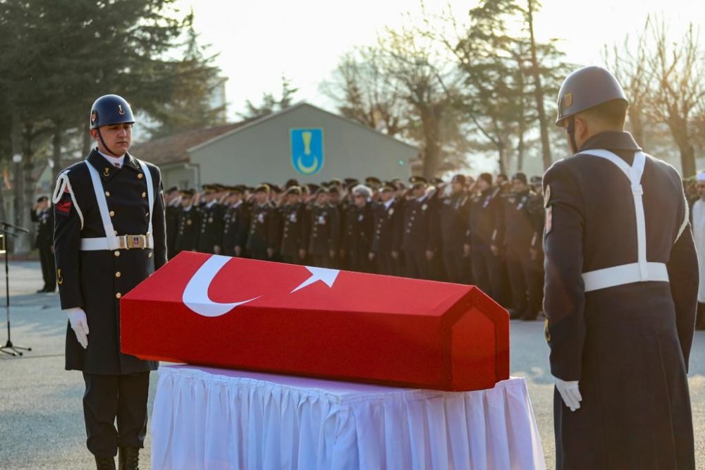 Tokat’ta kalp krizi geçiren astsubay için tören düzenlendi