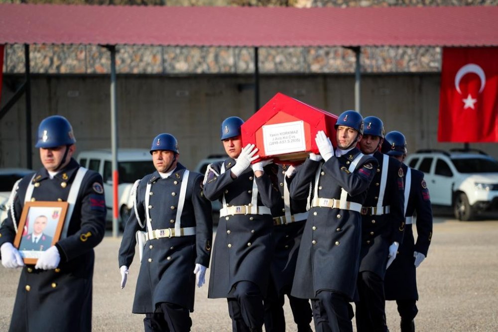 Tokat’ta kalp krizi geçiren astsubay için tören düzenlendi