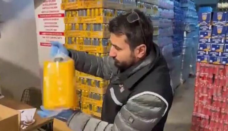 2,8 ton sahte etil alkol ele geçirildi