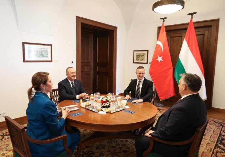 Bakan Çavuşoğlu, Macaristan Başbakanı Orban ile görüştü