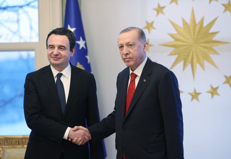 Cumhurbaşkanı Erdoğan, Kosova Başbakanı Kurti'yi kabul etti