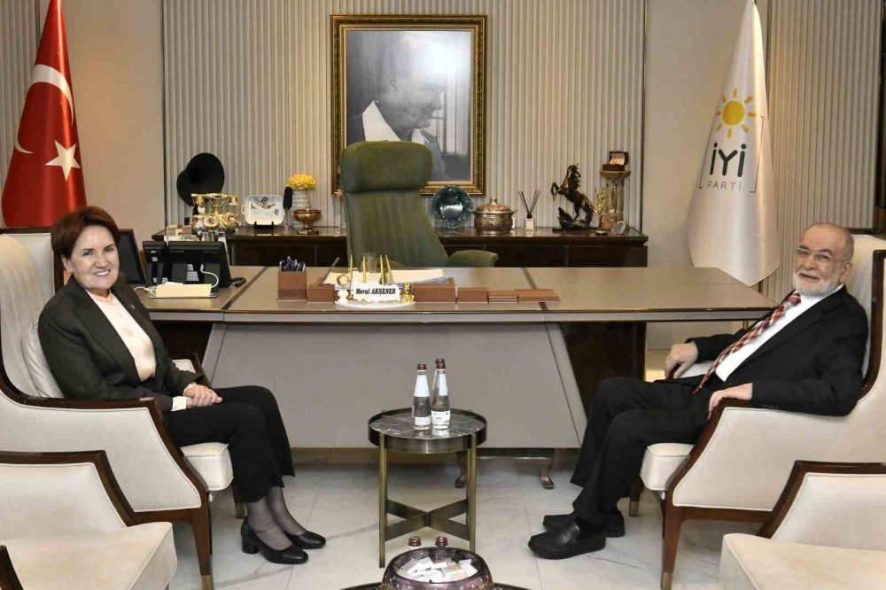 İYİ Parti lideri Akşener, Temel Karamollaoğlu’nu kabul etti