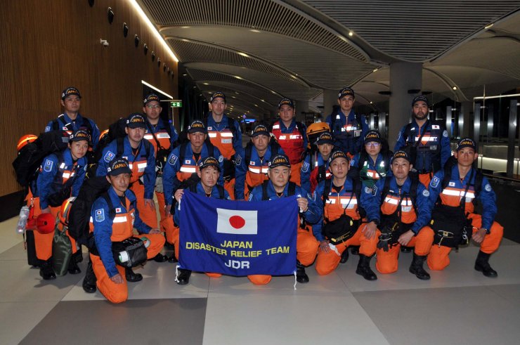 Japon arama kurtarma ekibi Türkiye'ye geldi