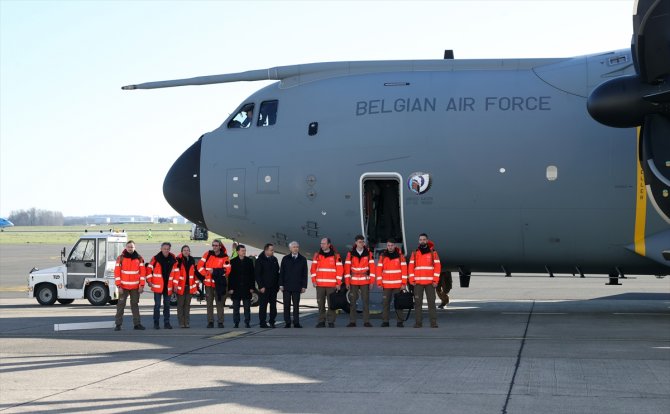 Belçika'nın deprem bölgesinde kuracağı sahra hastanesi için keşif ekibi yola çıktı
