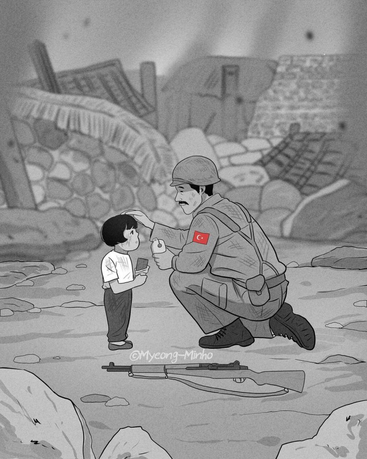 Güney Koreli çizerden depremle ilgili anlamlı paylaşım