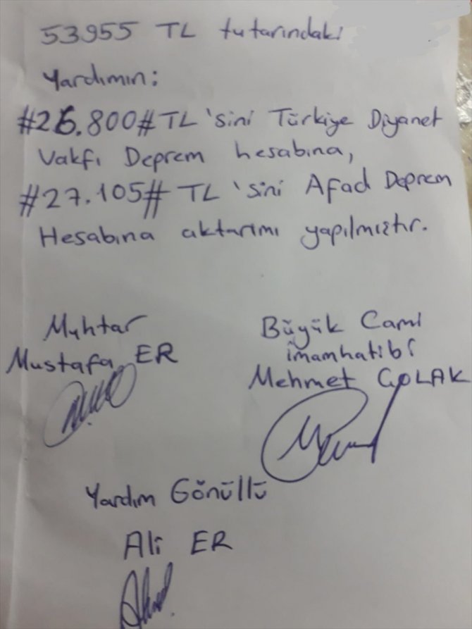 Konya'da mahalle muhtarından örnek davranış