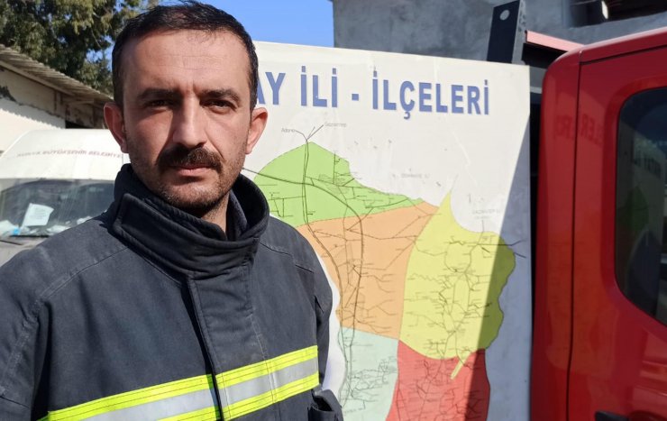 Konya'dan Hatay'a giderek hayat kurtaran itfaiye erini duygulandıran olay