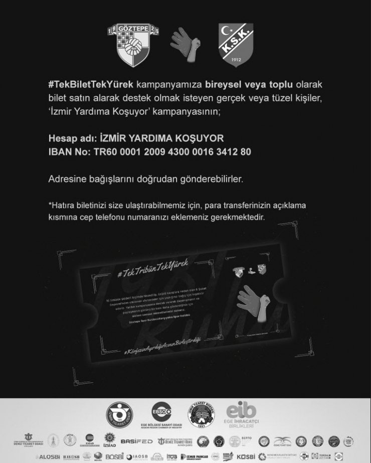 Karşıyaka ve Göztepe tek yürek