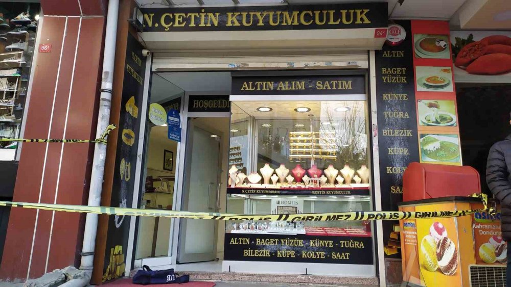 Üç ay önce soyulan kuyumcuda ikinci soygun girişimi