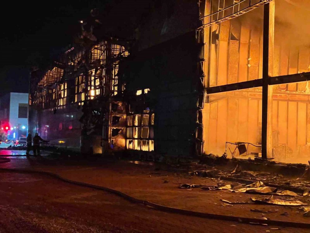 Konya’daki fabrikada yangın