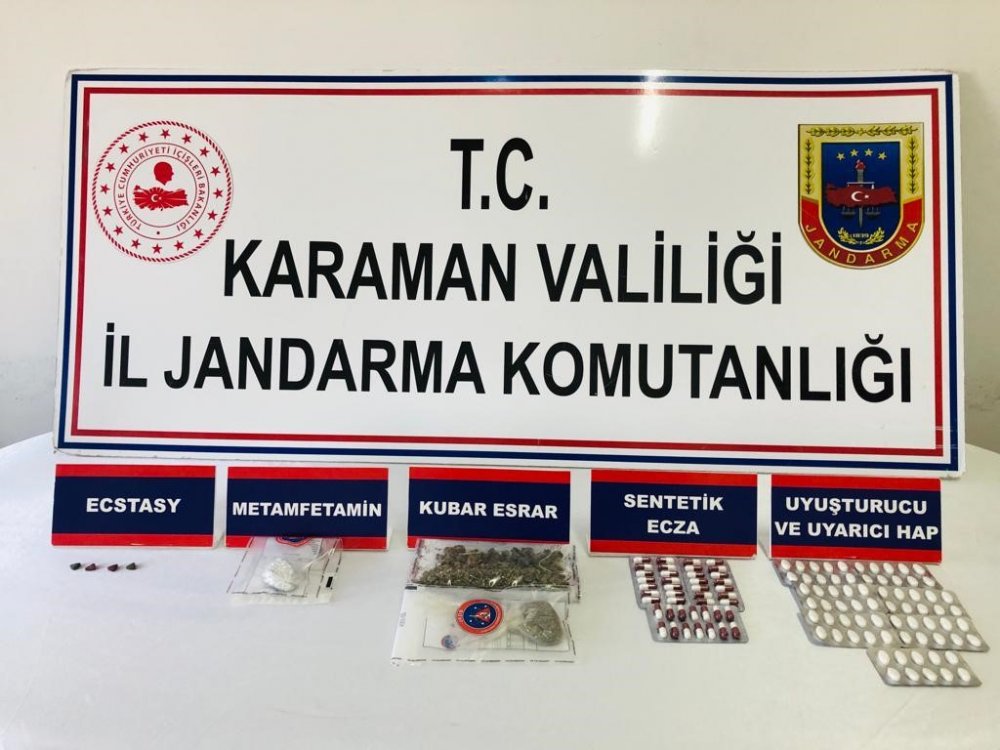 Karaman’da uyuşturucu operasyonu