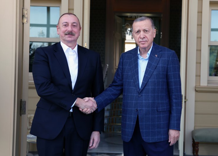 Erdoğan Azerbaycan Cumhurbaşkanı Aliyev'i kabul etti